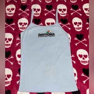-vintage style light blue DAYTONA INTERNATIONAL SPEEDWAY🏎️ tank top size S Women